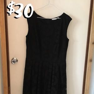 Black Lacey Overlay Dress